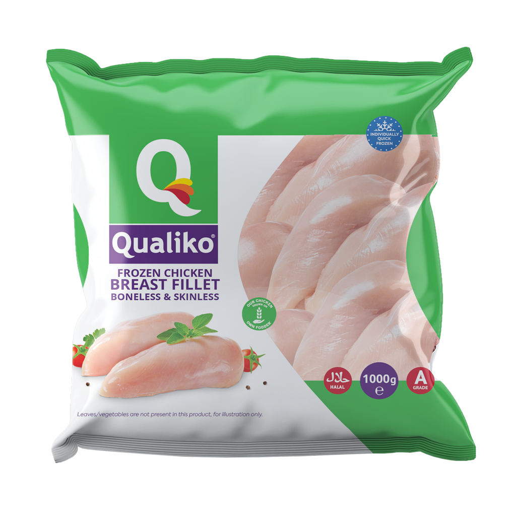 Pollo Fillet Chicken Breast Fillet boneless & skinless - Qualiko. Frozen chicken meat
